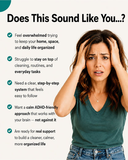 Your Home Isn't the Problem. Your System Is adhd cleaning planner A calm ADHD - friendly bundle to help you clean, plan, and finally feel in control - NESTIQ