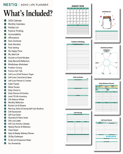 Your Home Isn't the Problem. Your System Is adhd cleaning planner A calm ADHD - friendly bundle to help you clean, plan, and finally feel in control - NESTIQ